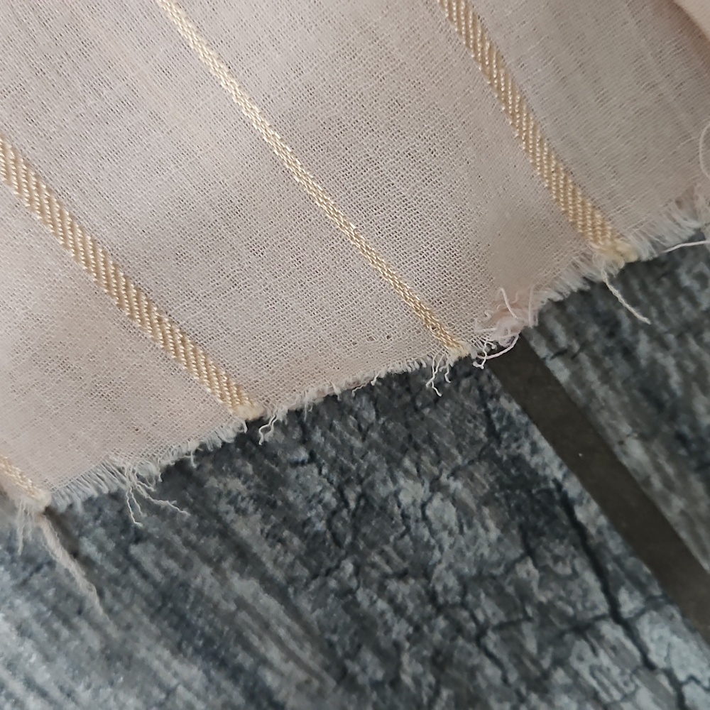 Vintage 80’s Panhandle Slim Peach button Down With Gold Stripes - Picture 4 of 5